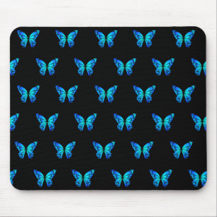 Blue Butterflys van de winkelier. Muismat