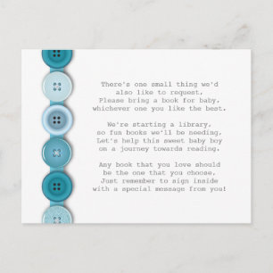 Blue Button Insert-kaart Briefkaart