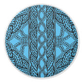 BLUE CABLE BREI Keramische Knop (Voorkant)