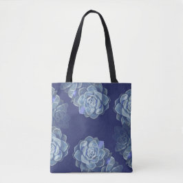 Blue Cactus Canvas tas