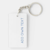 Blue Cactus Desert Chic NAME Travel Sleutelhanger (achterkant)