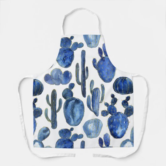 Blue Cactus Gold Desert Chic NAME Travel Southwest Schort (Voorkant)