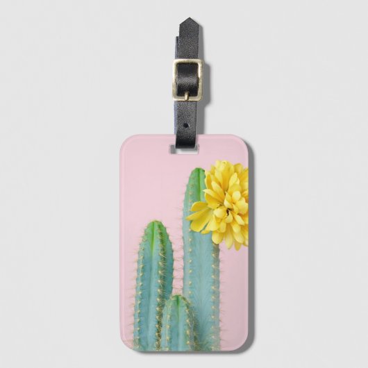 Blue Cactus Trio Bagagelabel (Voorkant (verticaal))