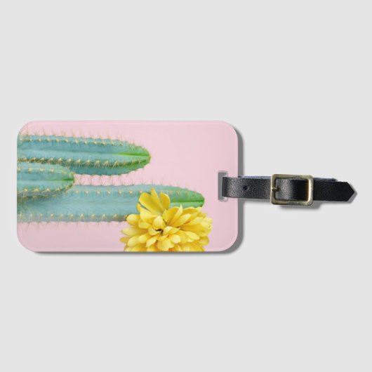 Blue Cactus Trio Bagagelabel (Voorkant (horizontaal))