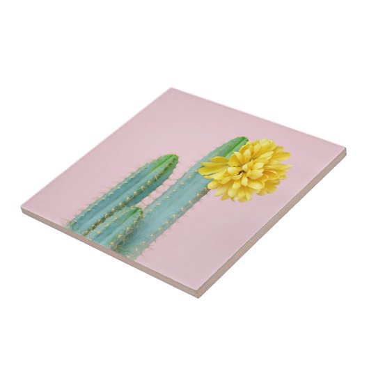 Blue Cactus Trio Tegeltje (Zijkant)