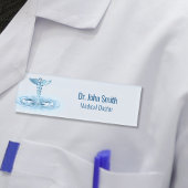 Blue Caduceus Medical Water Ripples Hermes Rod Naambadge