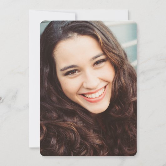 Blue Caduceus Nurse Graduation Kaart (Achterkant)