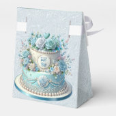 Blue Cake Bloemen Favoriet Box Bedankdoosjes (Achterkant)