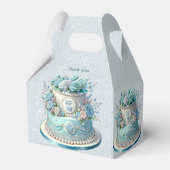 Blue Cake Bloemen Favoriet Box Bedankdoosjes (Achterkant)