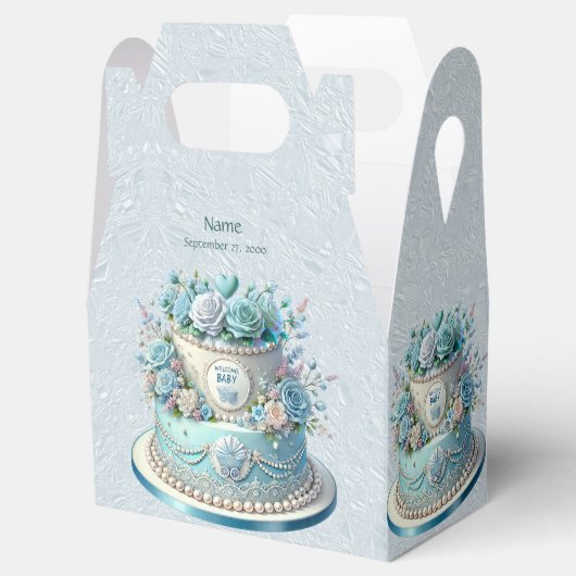 Blue Cake Bloemen Favoriet Box Bedankdoosjes (Geopend)