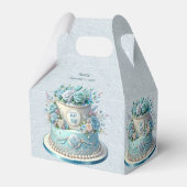 Blue Cake Bloemen Favoriet Box Bedankdoosjes (Voorkant Zijde)