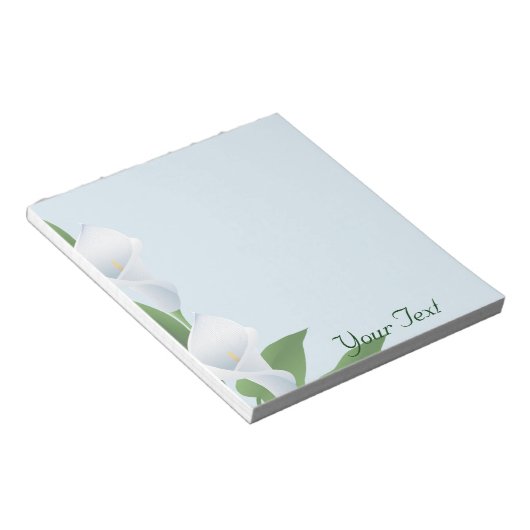 Blue Cala Lilies-laptop Notitieblok (Schuin)