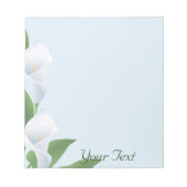 Blue Cala Lilies-laptop Notitieblok (Voorkant)
