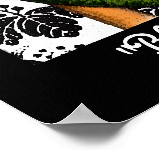 Blue Calico still Life (Fine Art Poster) Poster (Hoek)