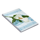 Blue Calla Lily notebook Notitieboek (Rechterzijde)