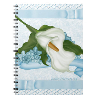 Blue Calla Lily notebook Notitieboek