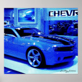 "Blue Camaro" © 2009 S.J. Poster (Voorkant)
