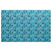 Blue Camo abstract Stof (Fat Quarter)