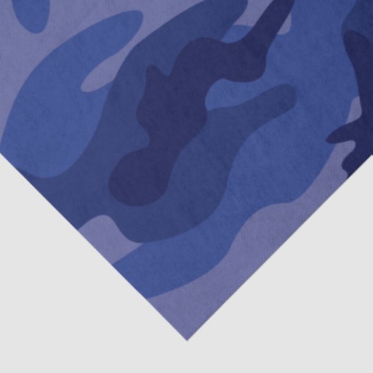 Blue Camo Adventure Sports Fun Tissuepapier (Detail)