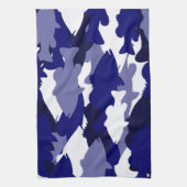 Blue Camo Bass Gevist Theedoek (Verticaal)