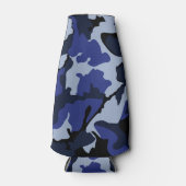 Blue Camo Bottle Cooler (Voorkant)