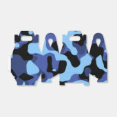 Blue Camo Camoflauge Verjaardagsfeestje Favorieten Bedankdoosjes (Uitgevouwen)