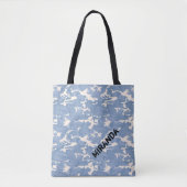 Blue Camo Canvas tas (Voorkant)