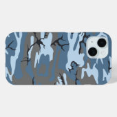 Blue Camo Case-Mate iPhone Case (Achterkant (horizontaal))