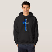 Blue Camo Christelijk katholiek John 316 Verse Man Hoodie (Voorkant volledig)