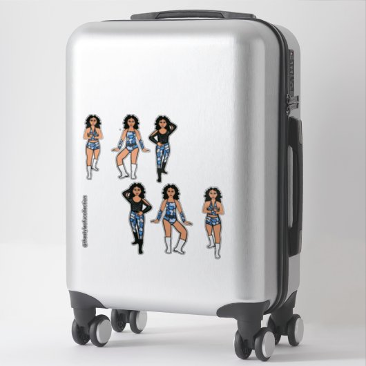 Blue Camo Dancer #2 Sticker (Koffer)