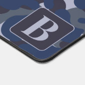 Blue Camo gepersonaliseerde Monogram Marine Camouf Bureaumat (Hoek)