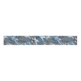 Blue Camo Grosgrain Lint