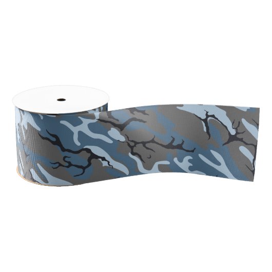 Blue Camo Grosgrain Lint (Spoel)