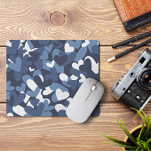Blue Camo Hearts | Camo Hearts Mousepad Muismat