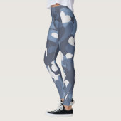 Blue Camo Hearts Patterned | LEGGINGS (Links)