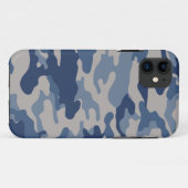 Blue Camo Hoesje-Mate iPhone 5 Hoesje (Achterkant (horizontaal))