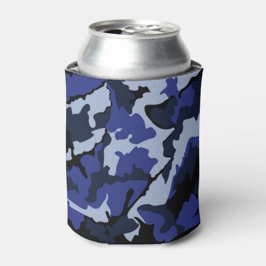 Blue Camo Koelbox Blikjeskoeler (Blikje Voorkant)