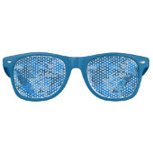 Blue Camo Lens Sunbril/Shades Retro Zonnebril (Voorkant)