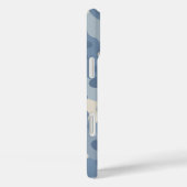 Blue Camo Militair Monogram Case-Mate iPhone Case (Achterkant / Rechts)