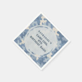 Blue Camo Militaire Verjaardag | legerpartij Servet (Hoek)