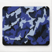 Blue Camo, Mousepad Muismat (Voorkant)