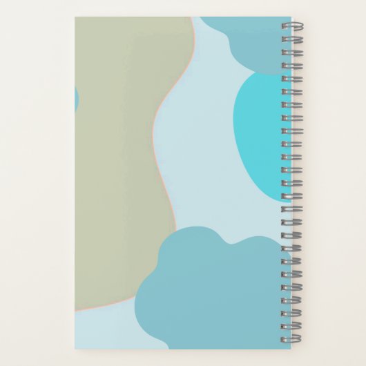 Blue Camo Notebook – Cool Camouflage Journal Notitieboek (Achterkant)