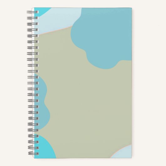 Blue Camo Notebook – Cool Camouflage Journal Notitieboek (Voorkant)