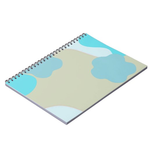 Blue Camo Notebook – Cool Camouflage Journal Notitieboek (Linkerzijde)