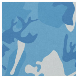 Blue Camo (Ocean Zee Camouflage) Fabric Stof