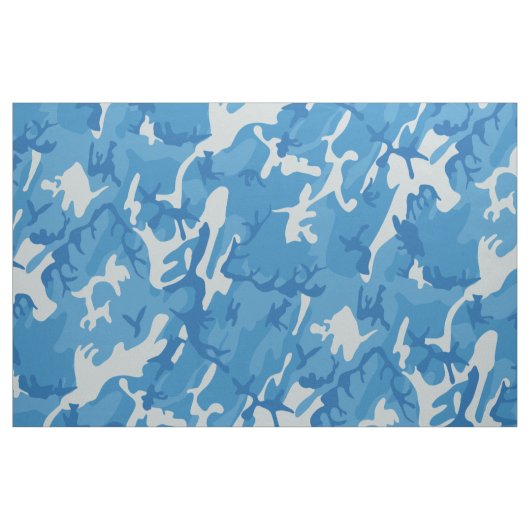 Blue Camo (Ocean Zee Camouflage) Fabric Stof (Fat Quarter)