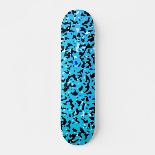 Blue Camo Pattern Persoonlijk Skateboard (Voorkant)