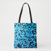 Blue Camo Pattern Tote Bag (Voorkant)