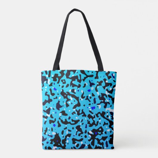 Blue Camo Pattern Tote Bag (Achterkant)