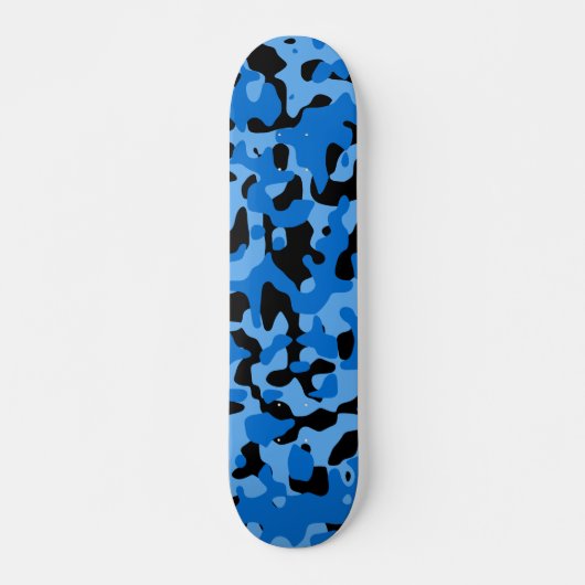 Blue Camo Persoonlijk Skateboard (Voorkant)